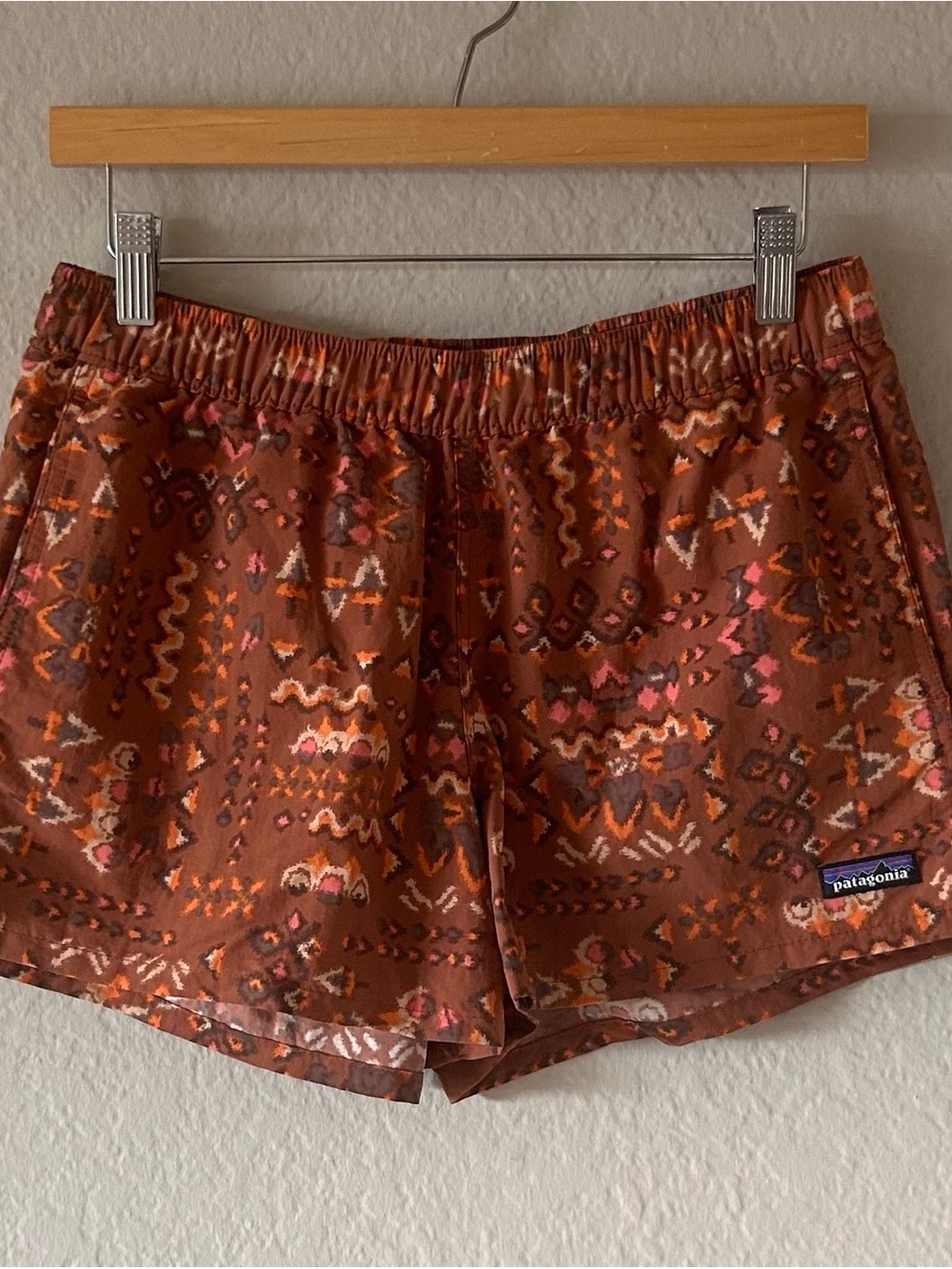 Patagonia Baggies Women's Ikat Print Elastic Waist Shorts